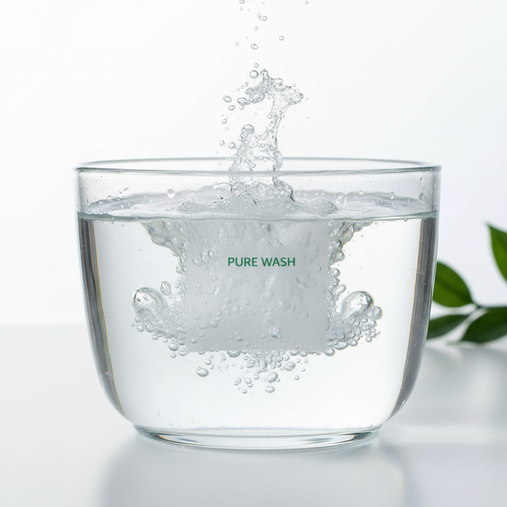 Sheet dissolving in water